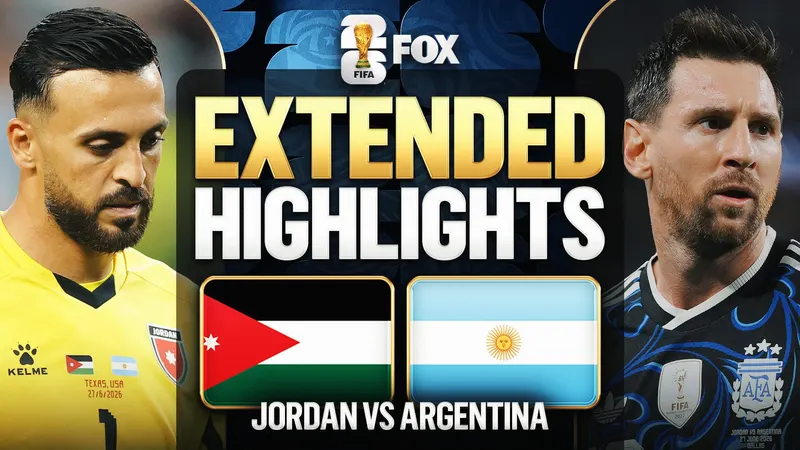 Argentina Tops Jordan 3-1 as Messi Continues to Dazzle